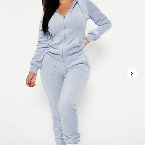 The Original Trendsetter Velour Set - Blue